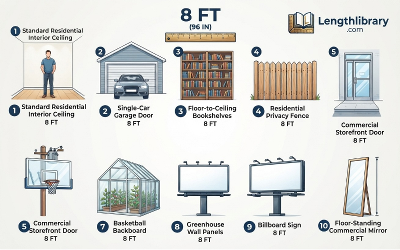 Things that are 8 feet tall
